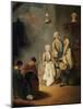 Embroidery Workshop-Pietro Longhi-Mounted Giclee Print
