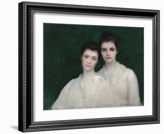 Emeline and Josephine Tarbell, C.1905 (Oil on Canvas)-Edmund Charles Tarbell-Framed Giclee Print