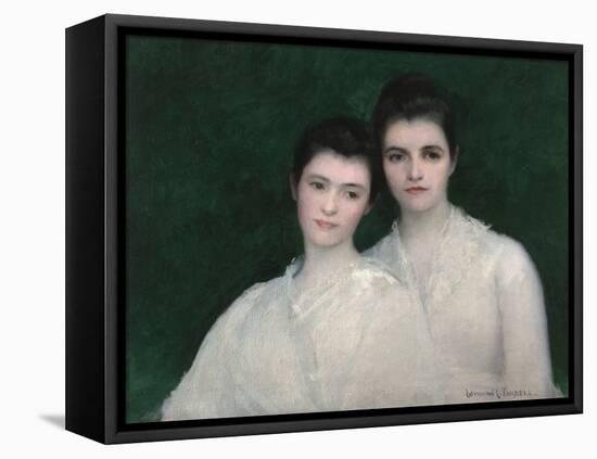 Emeline and Josephine Tarbell, C.1905 (Oil on Canvas)-Edmund Charles Tarbell-Framed Premier Image Canvas