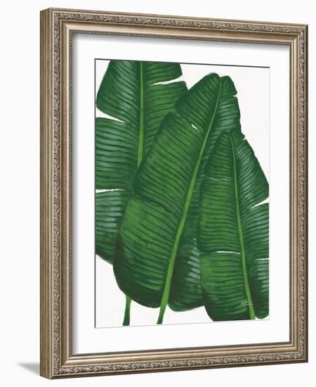 Emerald Banana Leaves II-Janelle Penner-Framed Art Print