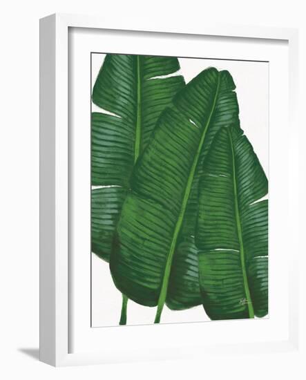 Emerald Banana Leaves II-Janelle Penner-Framed Art Print