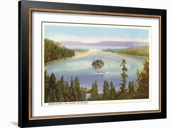 Emerald Bay, Lake Tahoe, California-null-Framed Art Print