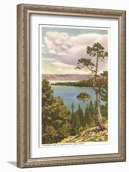 Emerald Bay, Lake Tahoe-null-Framed Art Print