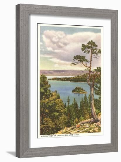 Emerald Bay, Lake Tahoe-null-Framed Art Print