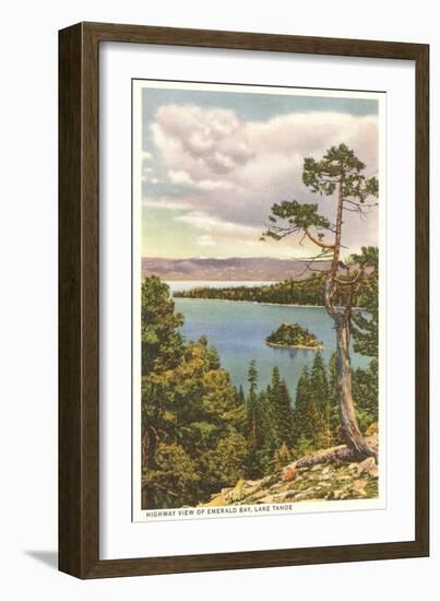 Emerald Bay, Lake Tahoe-null-Framed Art Print