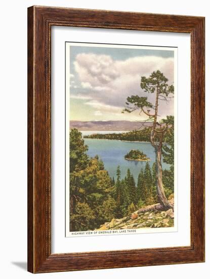 Emerald Bay, Lake Tahoe-null-Framed Art Print