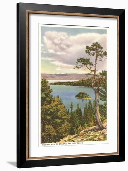 Emerald Bay, Lake Tahoe--Framed Art Print