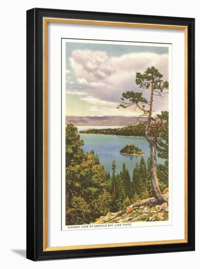 Emerald Bay, Lake Tahoe-null-Framed Art Print