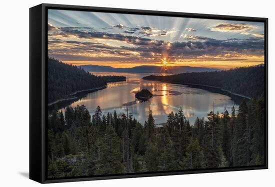 Emerald Bay-Stan Hellmann-Framed Stretched Canvas