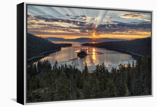 Emerald Bay-Stan Hellmann-Framed Stretched Canvas