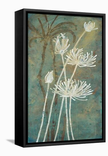 Emerald Blooms 1-Filippo Ioco-Framed Stretched Canvas