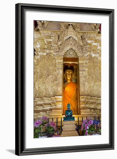 Emerald Buddha and Golden Buddha in the Main Bot of Historic Wat Phra That Lampang Luang Temple-Alex Robinson-Framed Photographic Print