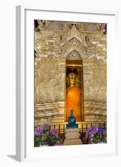 Emerald Buddha and Golden Buddha in the Main Bot of Historic Wat Phra That Lampang Luang Temple-Alex Robinson-Framed Photographic Print