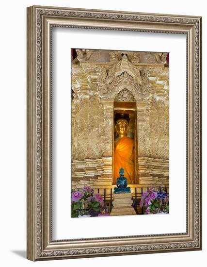 Emerald Buddha and Golden Buddha in the Main Bot of Historic Wat Phra That Lampang Luang Temple-Alex Robinson-Framed Photographic Print