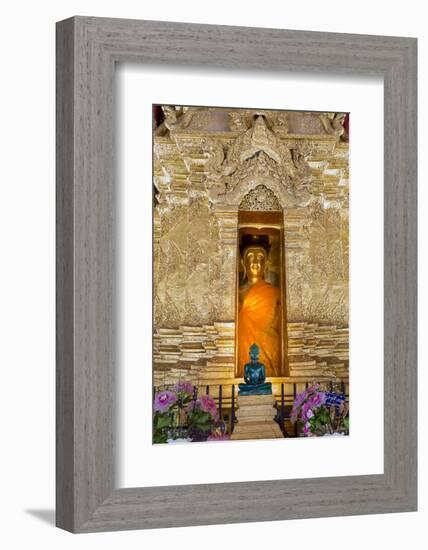 Emerald Buddha and Golden Buddha in the Main Bot of Historic Wat Phra That Lampang Luang Temple-Alex Robinson-Framed Photographic Print