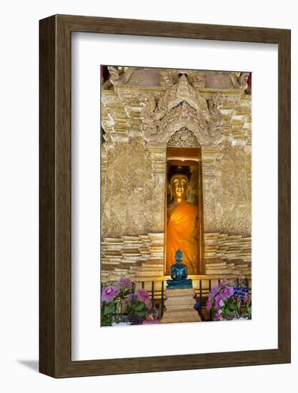 Emerald Buddha and Golden Buddha in the Main Bot of Historic Wat Phra That Lampang Luang Temple-Alex Robinson-Framed Photographic Print