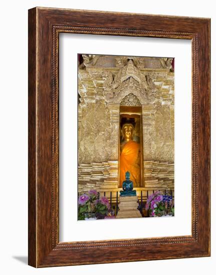 Emerald Buddha and Golden Buddha in the Main Bot of Historic Wat Phra That Lampang Luang Temple-Alex Robinson-Framed Photographic Print