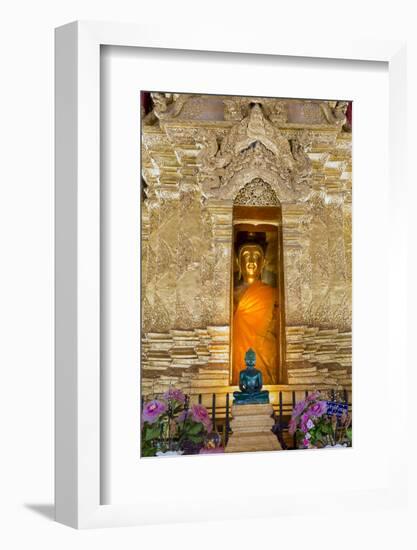 Emerald Buddha and Golden Buddha in the Main Bot of Historic Wat Phra That Lampang Luang Temple-Alex Robinson-Framed Photographic Print