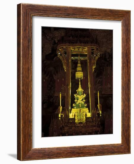 Emerald Buddha at the Grand Palace, Bangkok, Thailand-Claudia Adams-Framed Photographic Print