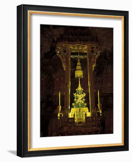 Emerald Buddha at the Grand Palace, Bangkok, Thailand-Claudia Adams-Framed Photographic Print