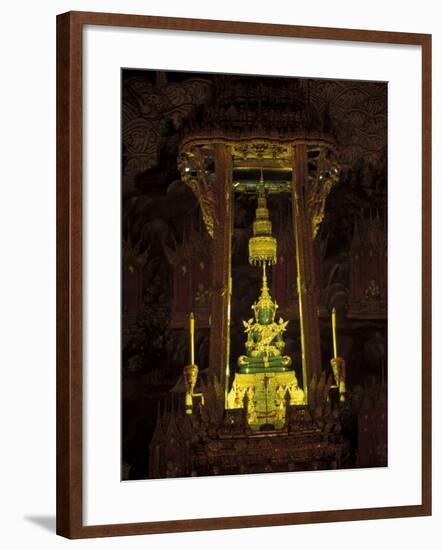 Emerald Buddha at the Grand Palace, Bangkok, Thailand-Claudia Adams-Framed Photographic Print