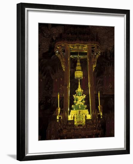 Emerald Buddha at the Grand Palace, Bangkok, Thailand-Claudia Adams-Framed Photographic Print