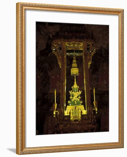 Emerald Buddha at the Grand Palace, Bangkok, Thailand-Claudia Adams-Framed Photographic Print