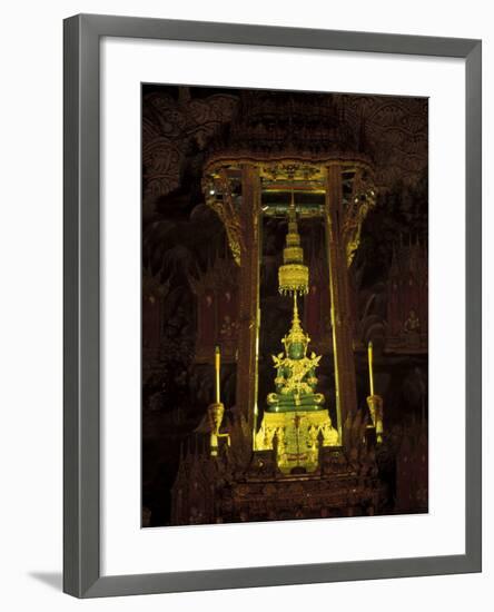 Emerald Buddha at the Grand Palace, Bangkok, Thailand-Claudia Adams-Framed Photographic Print