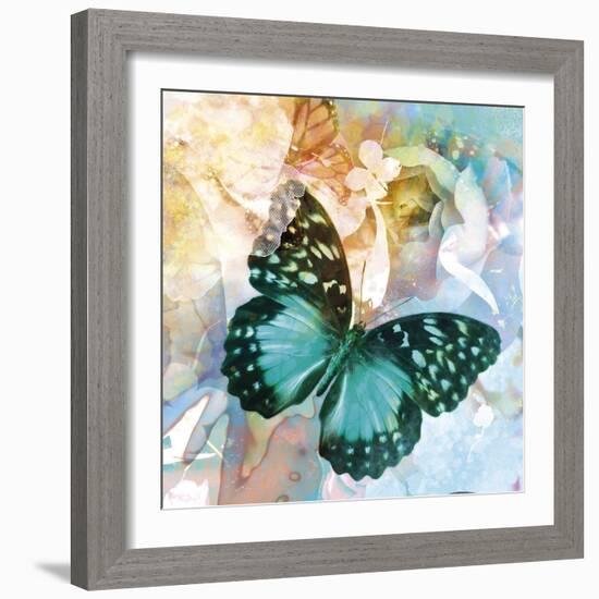 Emerald Butterfly II-Ingrid Van Den Brand-Framed Giclee Print