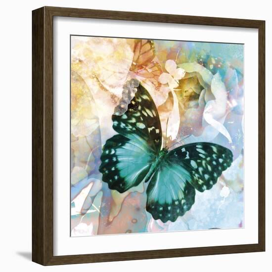 Emerald Butterfly II-Ingrid Van Den Brand-Framed Giclee Print