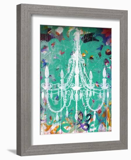 Emerald Chandelier-Kent Youngstrom-Framed Art Print