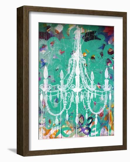 Emerald Chandelier-Kent Youngstrom-Framed Art Print