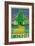 Emerald City Retro Travel Poster-null-Framed Art Print