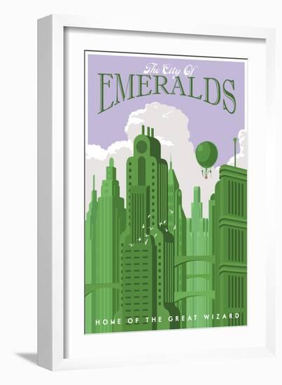 Emerald City Travel-Steve Thomas-Framed Giclee Print