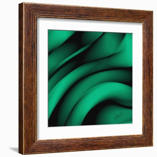 Emerald Fibers-Ruth Palmer-Framed Art Print