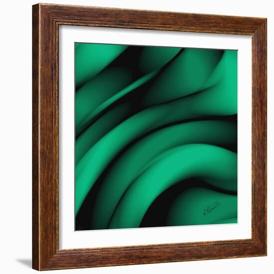 Emerald Fibers-Ruth Palmer-Framed Art Print