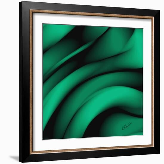 Emerald Fibers-Ruth Palmer-Framed Art Print