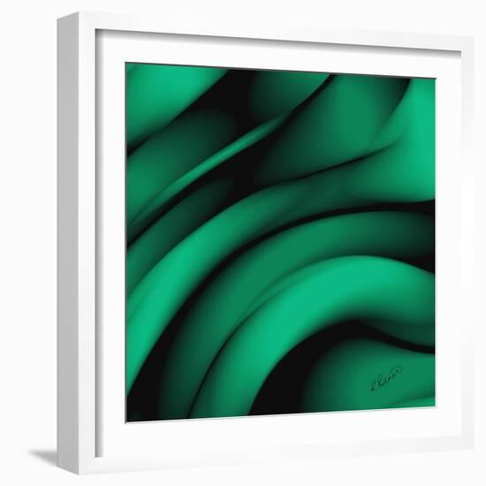 Emerald Fibers-Ruth Palmer-Framed Art Print