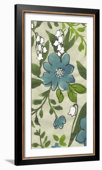 Emerald Florals I-Sandra Jacobs-Framed Giclee Print
