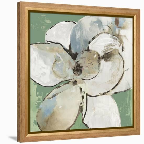 Emerald Flower I-Asia Jensen-Framed Stretched Canvas