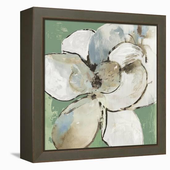 Emerald Flower I-Asia Jensen-Framed Stretched Canvas