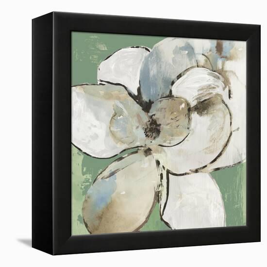Emerald Flower I-Asia Jensen-Framed Stretched Canvas