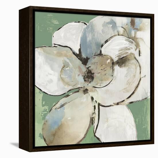 Emerald Flower I-Asia Jensen-Framed Stretched Canvas