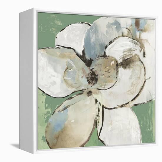 Emerald Flower I-Asia Jensen-Framed Stretched Canvas