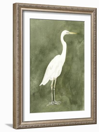 Emerald Heron III-Emma Caroline-Framed Art Print