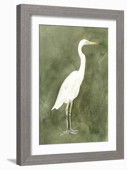 Emerald Heron III-Emma Caroline-Framed Art Print