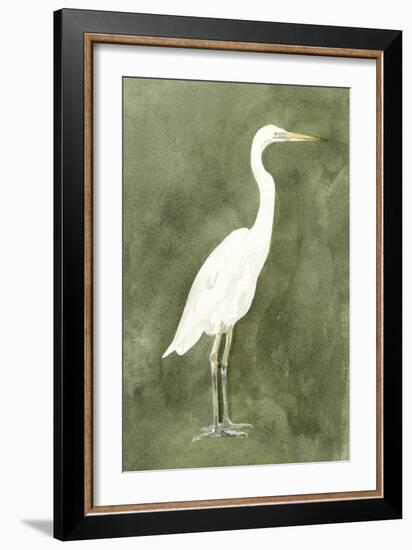 Emerald Heron III-Emma Caroline-Framed Art Print
