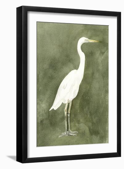 Emerald Heron III-Emma Caroline-Framed Art Print