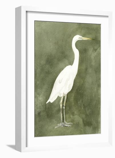 Emerald Heron III-Emma Caroline-Framed Art Print