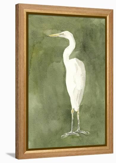 Emerald Heron IV-Emma Caroline-Framed Stretched Canvas